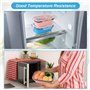 2 Pièces Boîte à Lunch Pliante 900ml Rétractable Déjeuner Bento Box Stockage avec Couvercle Empilable Boîte Bento Anti-Fuite, No