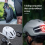 Casque de vélo avec lumière LED - Casque de ville ultra léger - Casque de VTT pour homme et adulte - Avec feu arrière de charge 