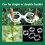 TTPSRY 203 Pièces Kit Attache Plante Jardin Clips Fixation Vigne Anneau Support Tuteur Légume Tomate Fleur Fruit