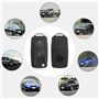 Compatible pour Golf 4/5/6 Bora Passat Skoda Siège Télécommande Coquille de Clé