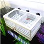SENZEAL Poissons d'aquarium Filet de Sélection Isolation de Poissons Éleveur Couveuse Incubateur Maille pour Fish Tank Bébé Pois