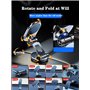 Timpou Lot de 2 supports de téléphone de voiture pliables en alliage, rotation à 720°, support magnétique universel avec 8 aiman