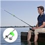Mnixy 通用 GZkushi 40 Clochette de Peche Pince Double Cloche de Pêche Accessoire Portable pour Pêche en Plein Air Canne à Pêche In