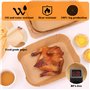 Jomdjmskes 150 Pcs Papier Cuisson Air Fryer, Barquette Papier Sulfurisé Compatible Doublure Jetable Accessoires 10.4L Dual Zone 