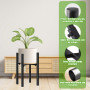 Dunkwckore Support Plantes Interieur, Réglable Étagère Planteen Métal, Tabouret Plante Dans Un Style Simple Convient aux Intérie