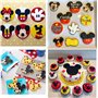 Lot de 8 emporte-pièces pour enfants, tête de Mickey Mouse, Minnie Mouse, nœud de Minnie, corps de Mickey Mouse, paume et chauss