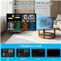 Station Meteo Interieur Exterieur Sans Fil avec 3 Capteurs Thermomètre Hygromètre LCD Écran Couleur avec Alerte Température Mété