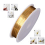 Zeayebsr 2 rouleaux de fil de bijouterie 20m/rouleau de fil de bijouterie 0.3 mm fil de cuivre fil artisanal fil de bijouterie r