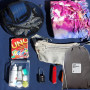 4 Pièces Sac à Cordon Imperméable,Cordon Organiseurs De Bagage Sacs,Sacs de Rangement Etanche pour Voyage Camping Piscine