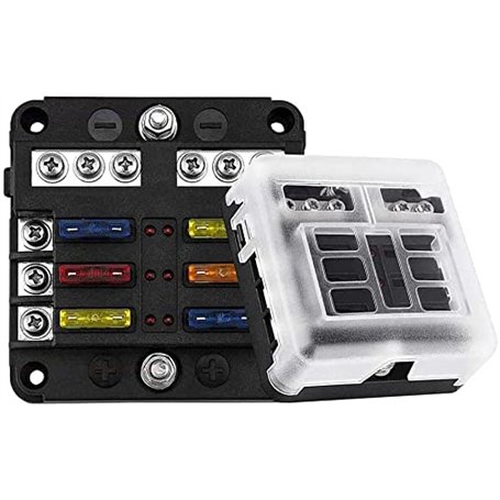 GIDREN 6 Voies Boîte Fusibles 12V