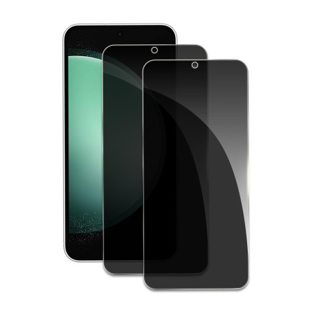 2pcs Verre Trempé Anti Espion pour Samsung Galaxy S23FE