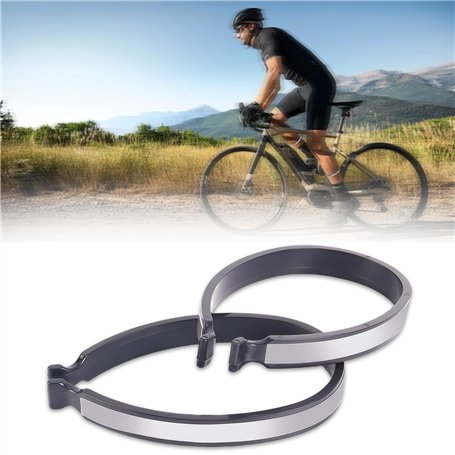 LUMOOM Lot de 2 pinces à pantalon réfléchissantes pour vélo