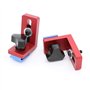 MOMO FING T-supports coulissants en T pour outils de menuiserie en aluminium Rouge