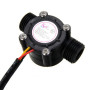 Capteur de débit d'eau Youmile 2Pack 1-30L / min 1/2 "Contrôle du débitmètre commutateur G1 / 2 Compteur 1-30L / min mètre pour