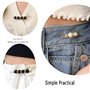 Mode Perle Broche, Pull Châle Clip Faux Perle Broches Taille Pantalon Extender Épingles De Sûreté pour Femmes Filles Vêtements R