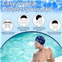 Zuxbolf 4PCS Bonnet de Bain Piscine Natation pour Adulte Bonnet de Natation Femme et Homme Bonnet de Bain Tissu Polyester Souple
