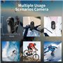 Mini Camera Sport 1080P avec Support Magnétique,Caméra Action,Caméra Voyage Vlog,Écran HD Pleine Vue 0,96 Pouce,Étui De Protecti