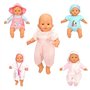 Festfun 5 Pcs Vêtements de Poupée 36cm Pyjama Robe de Poupée Poupon Salopette Habit de Poupée 36-43cm