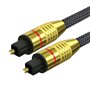 cable optique audio 2m Toslink Cable fibre optique Technologie surround AC3 et DTS Cable coaxial audio Convient aux téléviseurs
