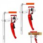 INREPRO 2 Pièces Pince de table à cliquet Pince de serrage à dégagement rapide Serre Joint Rail de Guidage Serre Joint à Levier