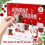 24pcs Calendrier de l'Avent Pendentifs Noël Breloque Miniatures Charmes Noël Boîte Compte à Rebours Decorations Ornement de sapi