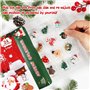24pcs Calendrier de l'Avent Pendentifs Noël Breloque Miniatures Charmes Noël Boîte Compte à Rebours Decorations Ornement de sapi