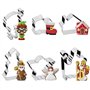 6pcs Emporte Piece Biscuits Noël en Acier Inoxydable Cookie Cutters Nikolaus Moule de Patisserie DIY pour Biscuits Pâtisserie Gâ