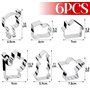 6pcs Emporte Piece Biscuits Noël en Acier Inoxydable Cookie Cutters Nikolaus Moule de Patisserie DIY pour Biscuits Pâtisserie Gâ