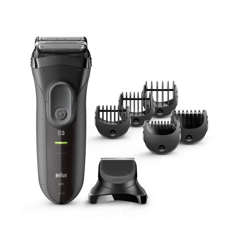 Image secondaire de Rasoir électrique sans fil Braun Series 3 Shave&Style 3000BT - outil 3 en 1 avec tondeuse a barbe - Noir