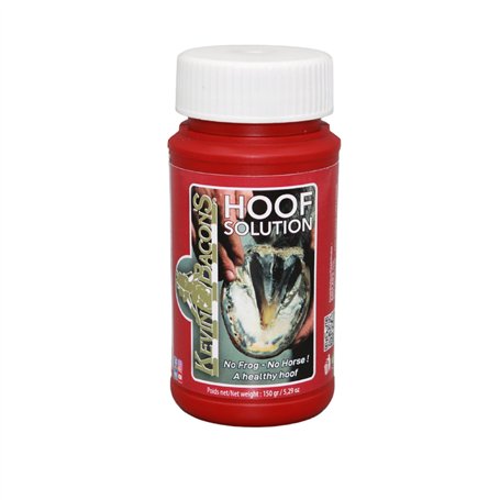 Kevin Bacon’s Hoof Solution | 150 g | Adapté à tous les types de chevaux | Avec pinceau intégré | Application rapide | Peut aide