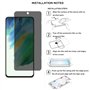 YIFNTANG [2 Pièces] Verre Trempé Anti-espion pour Samsung Galaxy S21 FE 5G,9H Dureté, Anti Rayures,Sans Bulles,Privacy Protectio