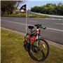 Billowvolve Fanion de vélo pour enfant garçon - 150 cm - Poteau de police - Fanion de vélo pour enfant (Pirate Black Rod)