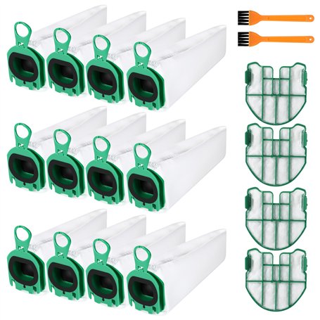 Lot de 12 Sacs d'aspirateur pour Vorwerk Kobold VB100