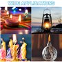 Lot de 6 mèches rondes et épaisses pour lampes à huile - Mèche en coton de 6 mm de long - Pour lampe à huile, lampes à alcool, b