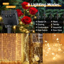 12M 120 LED Noël Guirlande Lumineuse Solaire 8 Modes Ét