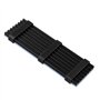 Futheda Dissipateur Thermique en Aluminium avec ailettes Thermiques en Silicone pour NVME NGFF M.2 2280 PCIE SSD DIY Ordinateur