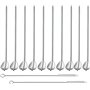 Zosenyer 10 Pièces Cuillère Paille Inox