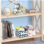 Czemo Ensembles de 4 Paniers de Rangement en Tissu Petite Boite de Rangement Pliable Organisateur Cube de Rangement pour étagère