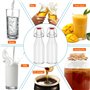 YAMAIDUO Lot de 10 Bouteille Verre 250ml, Bouteille en Verre avec Bouchon Mécanique avec 10 sceaux, 10 étiquettes, entonnoir pou