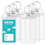 Szaboviktoria 6 Pièces PVC Imperméable Transparent Etiquette Bagage