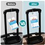 Szaboviktoria 6 Pièces PVC Imperméable Transparent Etiquette Bagage, Etiquette Valise Voyage Avion, Porte Etiquette Valise, Étiq