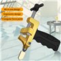 Kit d'outils 2 en 1 pour Couper les Carreaux de Verre, Outil à Main de Coupe-carreaux D'hune Seule Pièce avec 2 Lames de Coupe, 