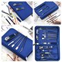 EUIEUT Kit Manucre Pedicure, Set Manucure 18PCS Ensemble de Coupe-ongles de Voyage Trousse Manucure Pedicure Ensemble de Manucur