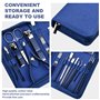 EUIEUT Kit Manucre Pedicure, Set Manucure 18PCS Ensemble de Coupe-ongles de Voyage Trousse Manucure Pedicure Ensemble de Manucur