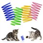 LAMXD Lot de 20 jouets à ressort colorés pour chat - Sans BPA - En plastique - Ressorts hélicoïdaux - Jouets interactifs pour ch