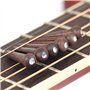 Alnicov Lot de 6 chevilles de chevalet en palissandre pour guitare acoustique avec extracteur de broches de chevalet