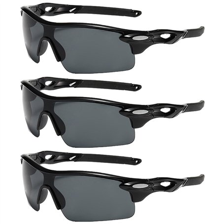 3 Pièces Lunettes de Soleil de Sport