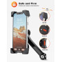 Grefay Support Téléphone Moto 360° Rotation Anti-Vibrations Support Smartphone Moto ​Antirouille Support Telephone Scooter Retro