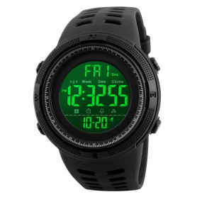 RSVOM Montre numérique de Sport pour Homme - 50M imperméables, Militaire Montres Bracelet pour Homme à Grand Visage Noir avec Al RSVOM Montre numérique de Sport pour Homme - 50M imperméables