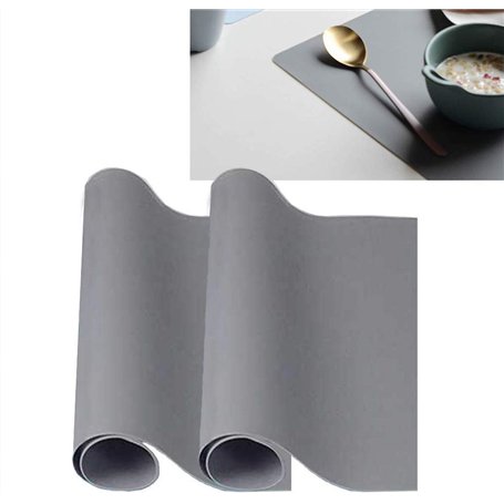 zosenda Lot de 2 sets de table réutilisables en silicone